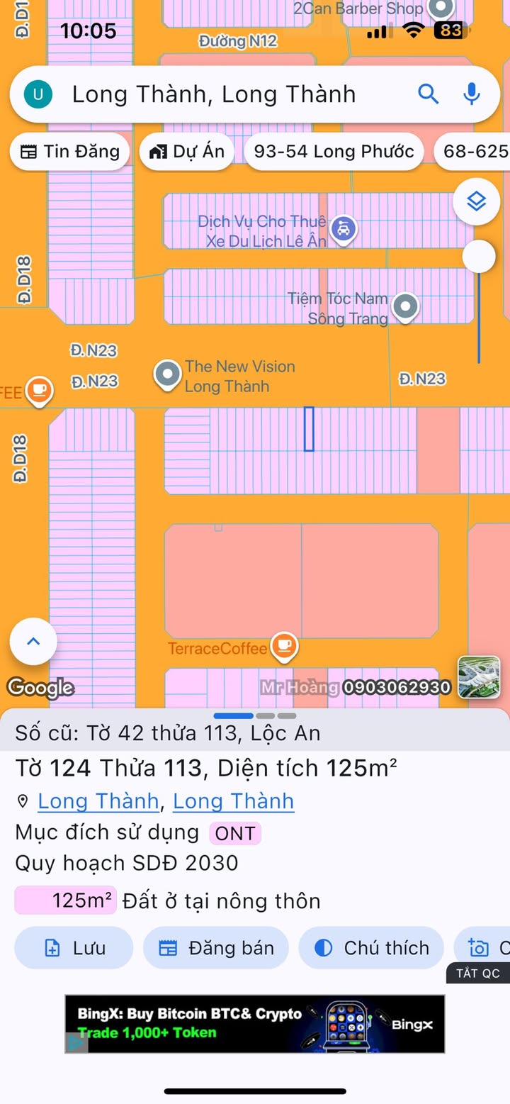 Đất nền khu TDC Lộc An, Long Thành, 125m² giá 5.7 tỷ - Tiềm năng sinh lời cao!