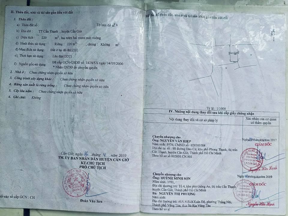 Bán nhà đường Giồng Ao, Cần Thạnh, Cần Giờ 220m² giá 4 tỷ - Đầu tư sinh lời ngay!