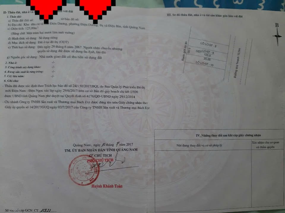 Đất nền Điện Dương 125m² giá 2.6 tỷ - Chính chủ cần bán gấp!