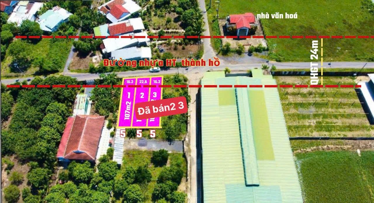 Đất mặt tiền xã Diên Thọ, Diên Khánh 107m² giá 1 tỷ - Kinh doanh thuận lợi!