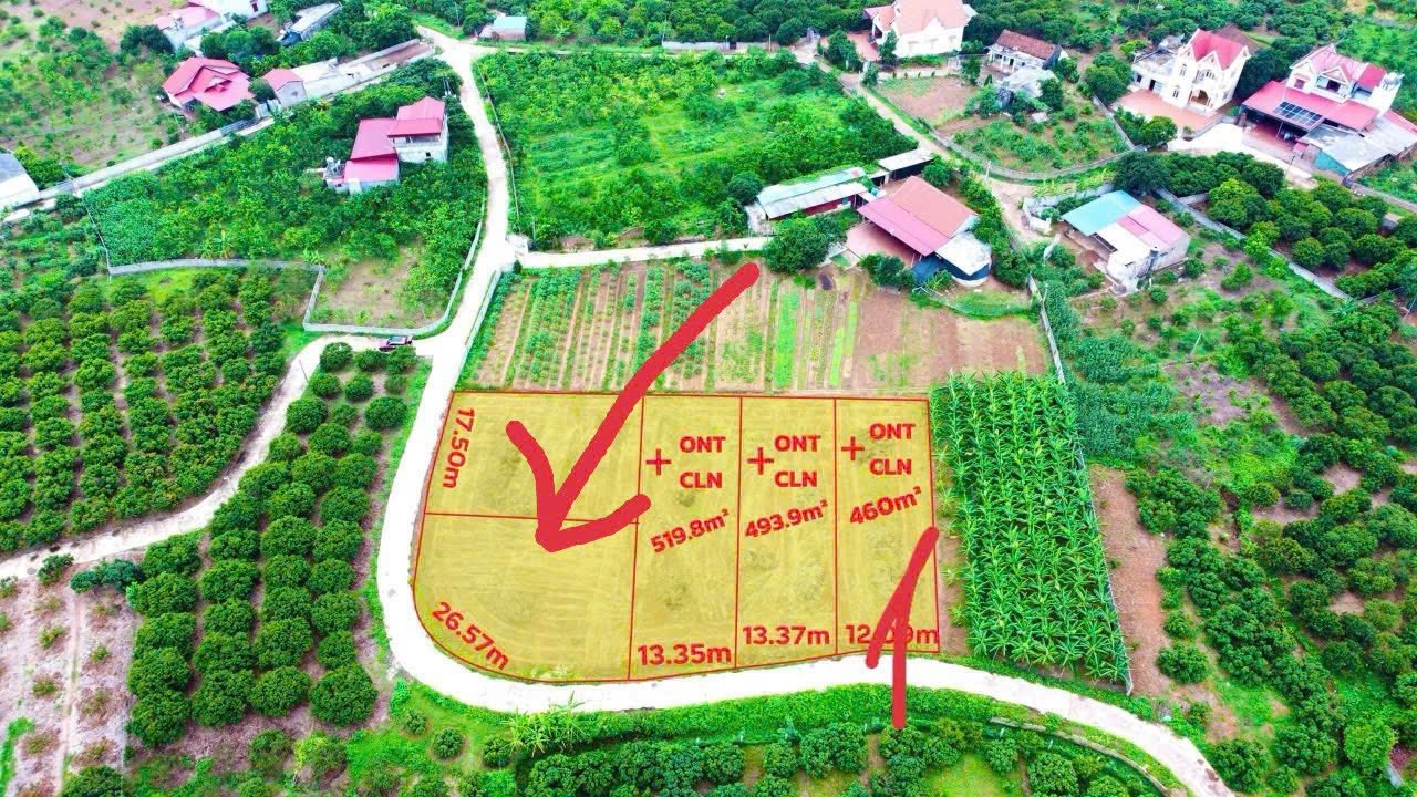 Đất thổ cư lô góc 506m² tại Quý Sơn, Bắc Giang - Giá chỉ 700 triệu!