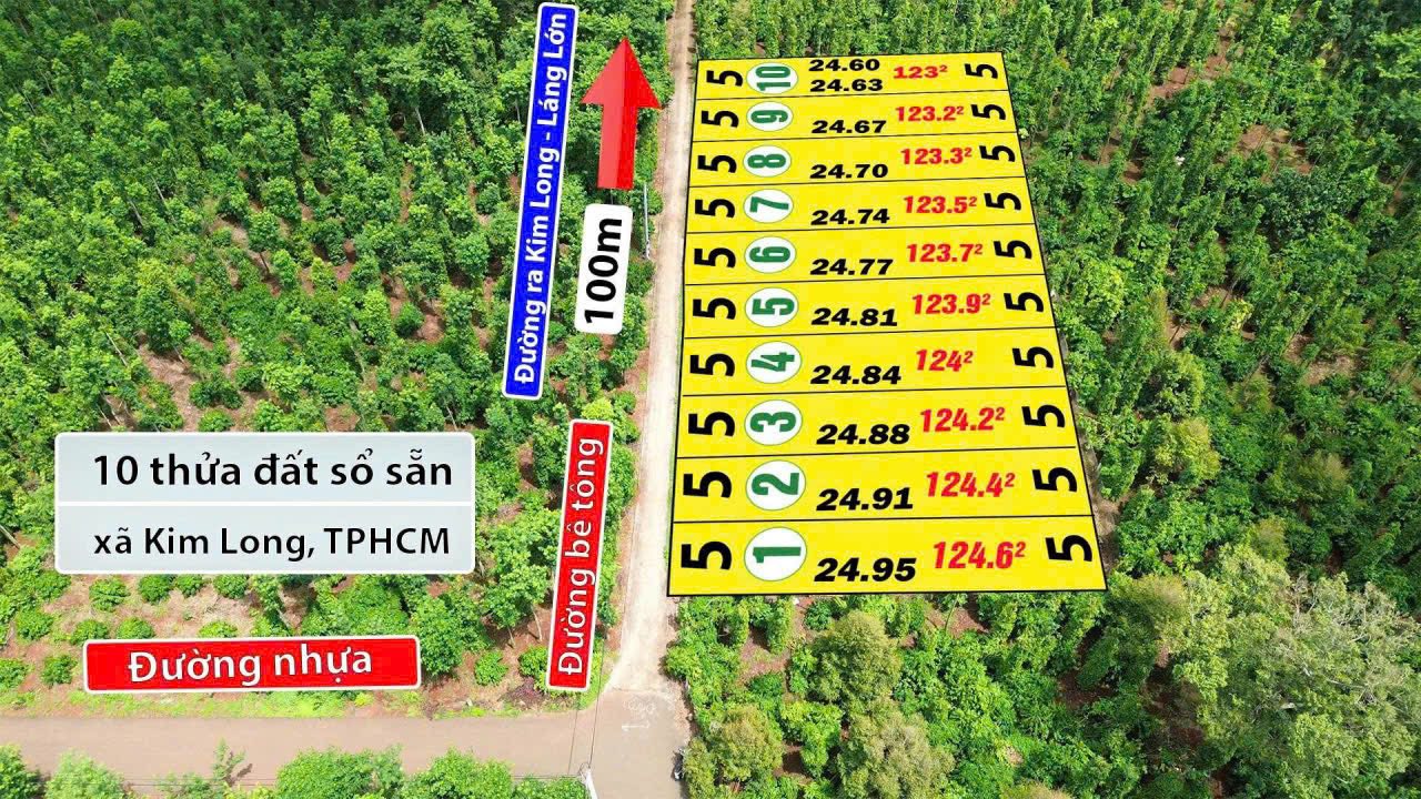 Đất nền Bàu Chinh, Châu Đức 125m² giá 570 triệu - Đường bê tông, sổ hồng riêng!