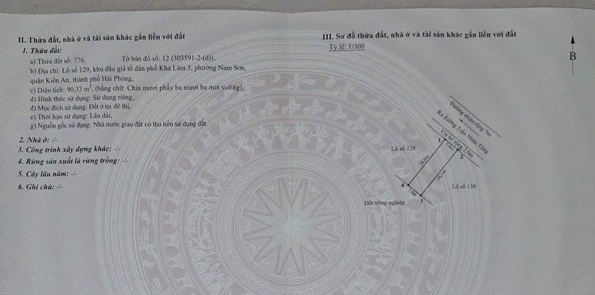 Đất đấu giá Kha Lâm 3, Phù Liễn, Hải Phòng 90m² giá 3.9 tỷ - Cơ hội đầu tư tuyệt vời!