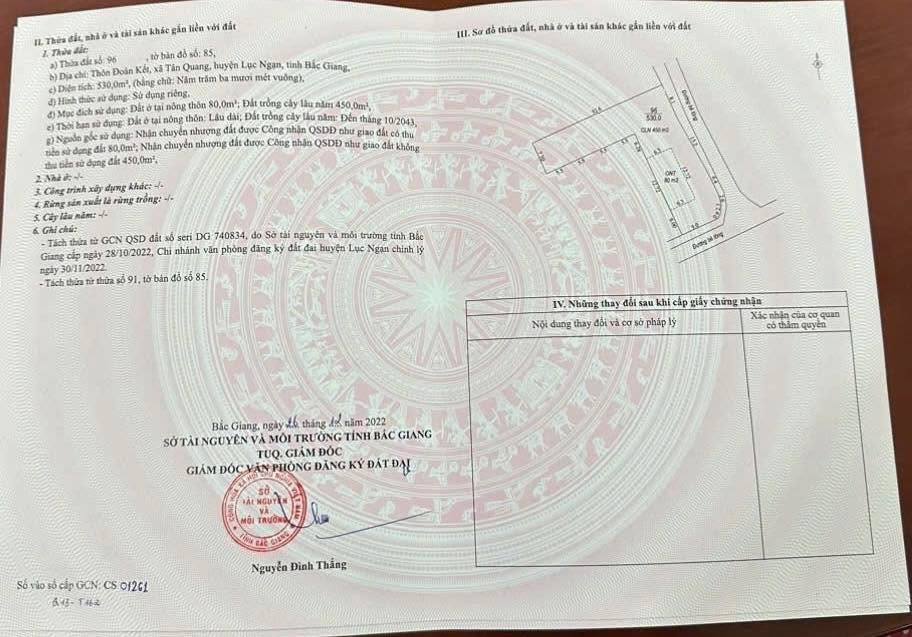 Đất nền Tân Quang Lục Ngạn 500m² giá 700 triệu - Sẵn sàng đầu tư ngay!