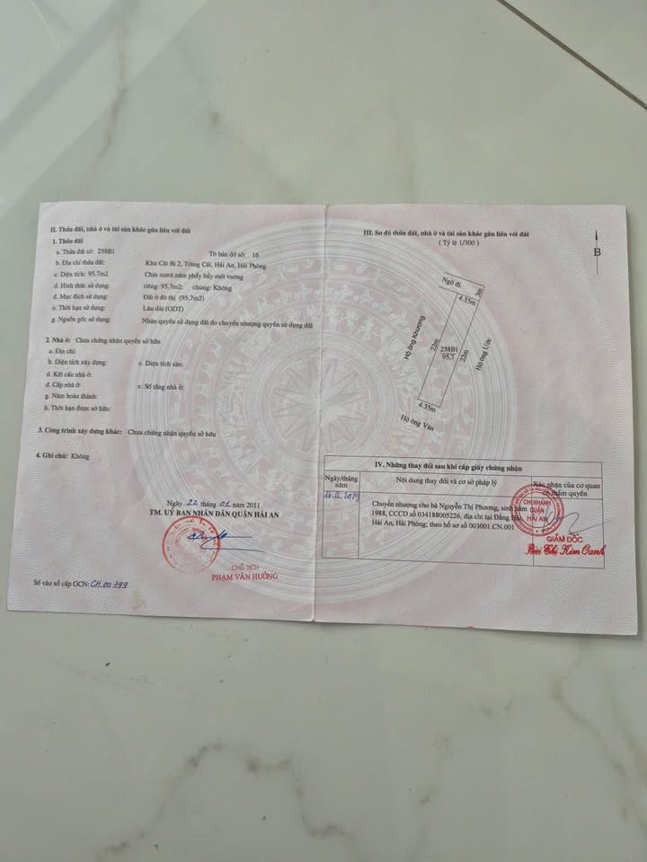 Đất nền Tràng Cát Hải An 95,7m² giá 1,915 tỷ - Cơ hội đầu tư tuyệt vời!