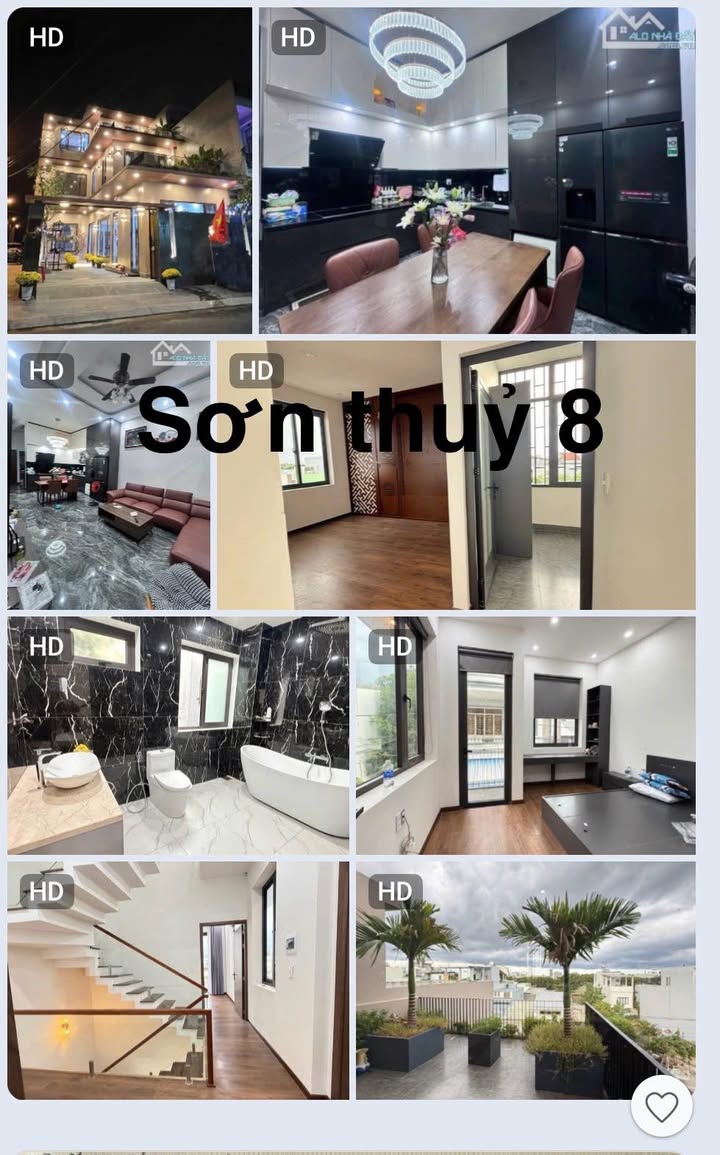 Nhà 3 tầng Sơn Thủy 8, Đà Nẵng 129m² giá 11.8 tỷ - Công năng đầy đủ, sẵn sàng vào ở!