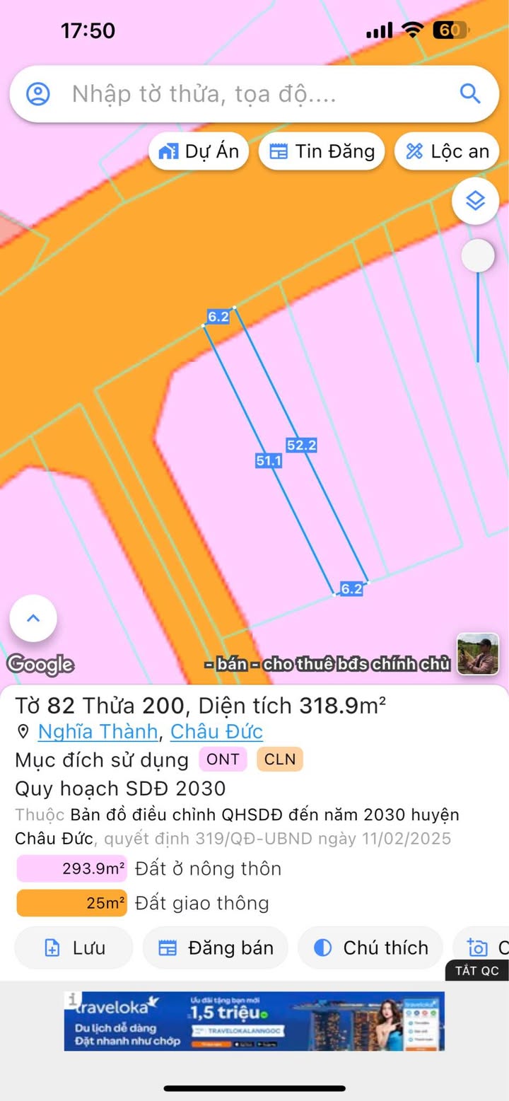 Đất nền Nghĩa Thành, Châu Đức, 389m², giá 3.3 tỷ - Đầu tư sinh lời ngay!