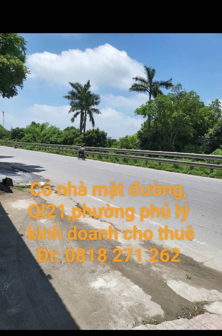 Nhà mặt đường Quốc lộ 21, Phủ Lý, Hà Nam - Chỉ 3 triệu/tháng, cho thuê ngay!