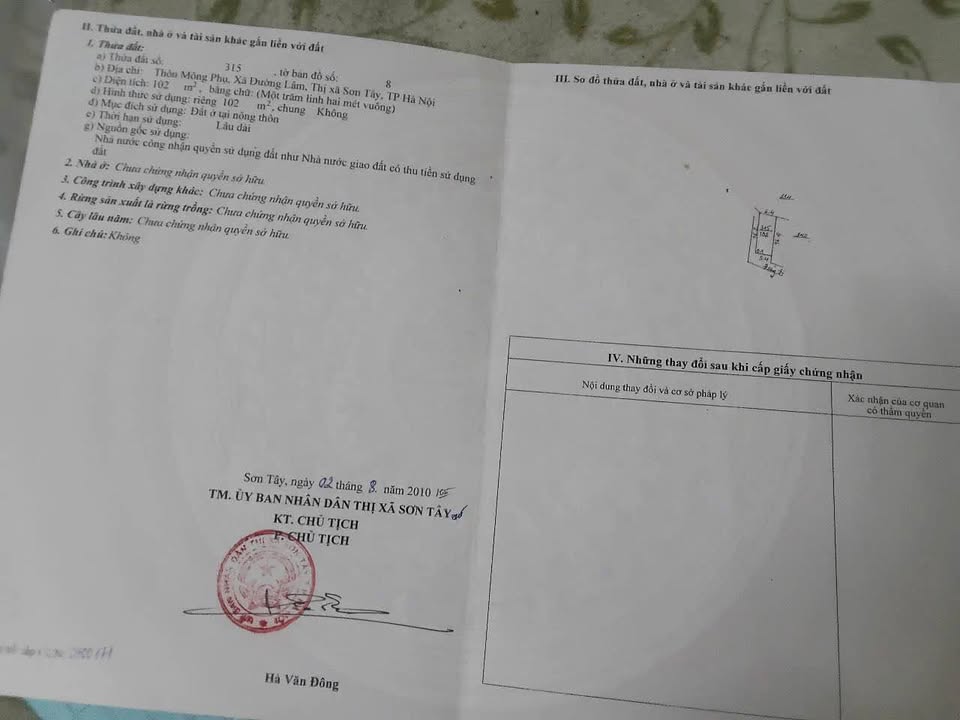 Đất thổ cư Làng cổ Đường Lâm 102m² giá 1.8 tỷ - Lô góc, ô tô vào tận nơi!