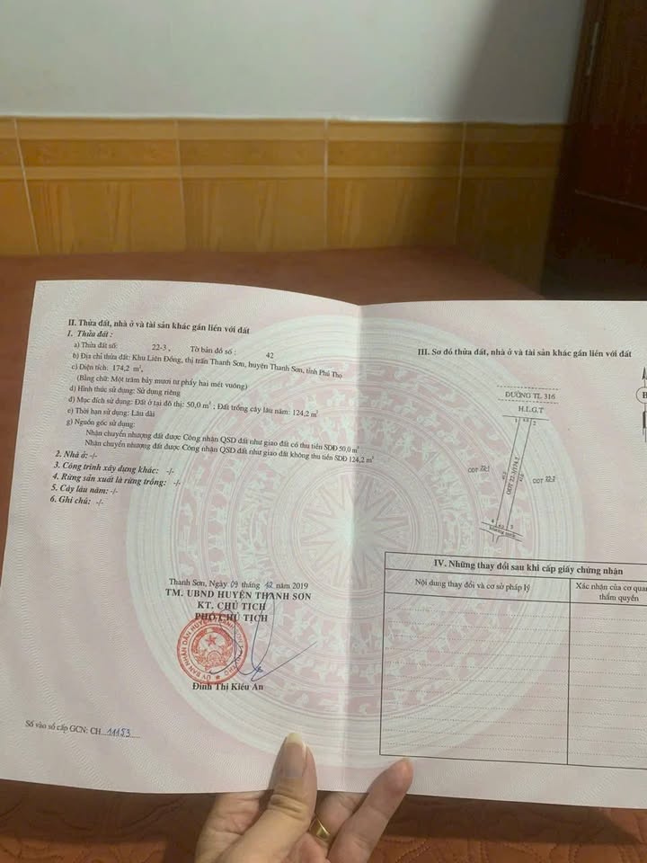 Đất nền kinh doanh Khu liên đồng, Thị trấn Thanh Sơn, Phú Thọ 174m² - Giá 600 triệu, cơ hội đầu tư tuyệt vời!