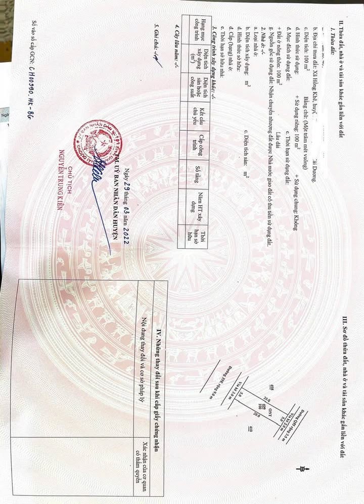 Đất nền Hồng Khê, Bình Giang, Hải Dương 100m² giá 1.9 tỷ - Mặt đường liên huyện đắc địa!