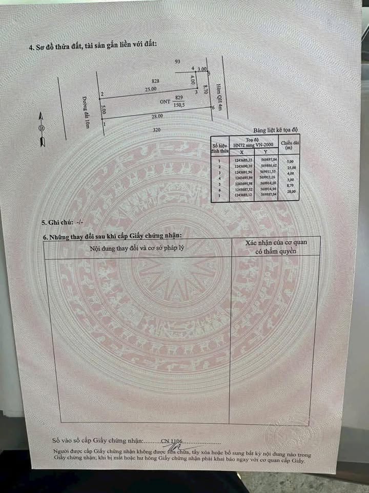 Bán đất Trần Phú, phường Long Hoa, Tây Ninh - 140m², giá 4.162 tỷ, thổ cư 100%!