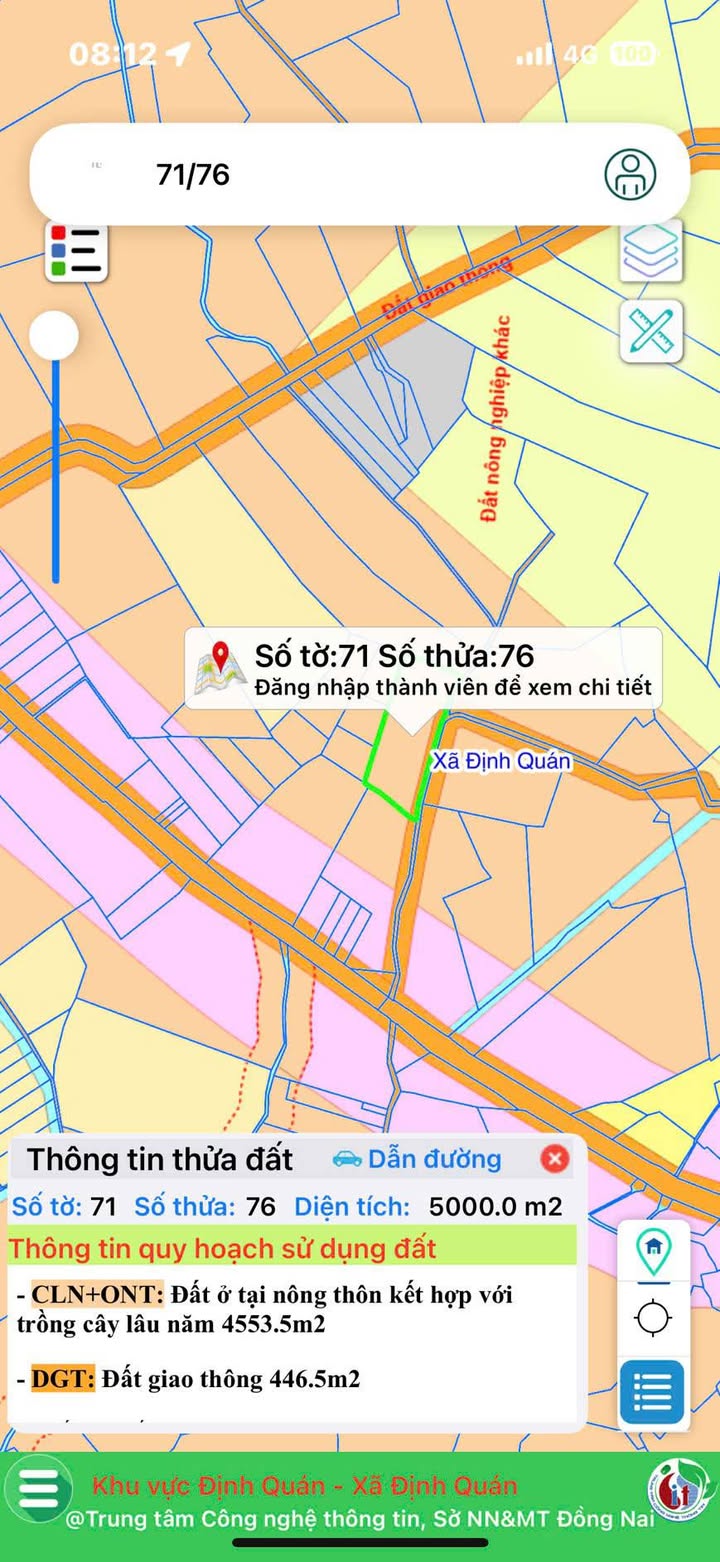 Đất nền Ngọc Định, Định Quán 5000m² giá 4.2 tỷ - Cơ hội đầu tư vàng!