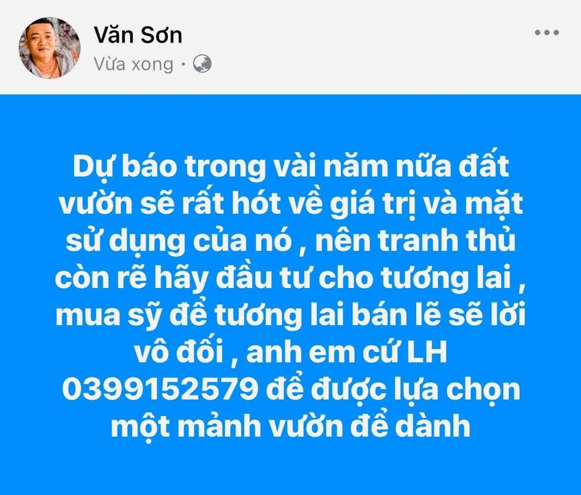 Đất vườn Quế Mỹ 810m² giá thỏa thuận - Pháp lý sổ hồng chính chủ!