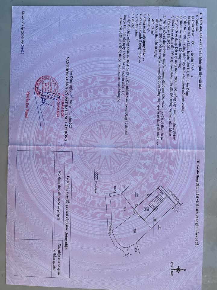 Bán đất Nam Ban Lâm Hà 791m² giá 2.1 tỷ - Đối diện KDL Cà phê Tám Trình