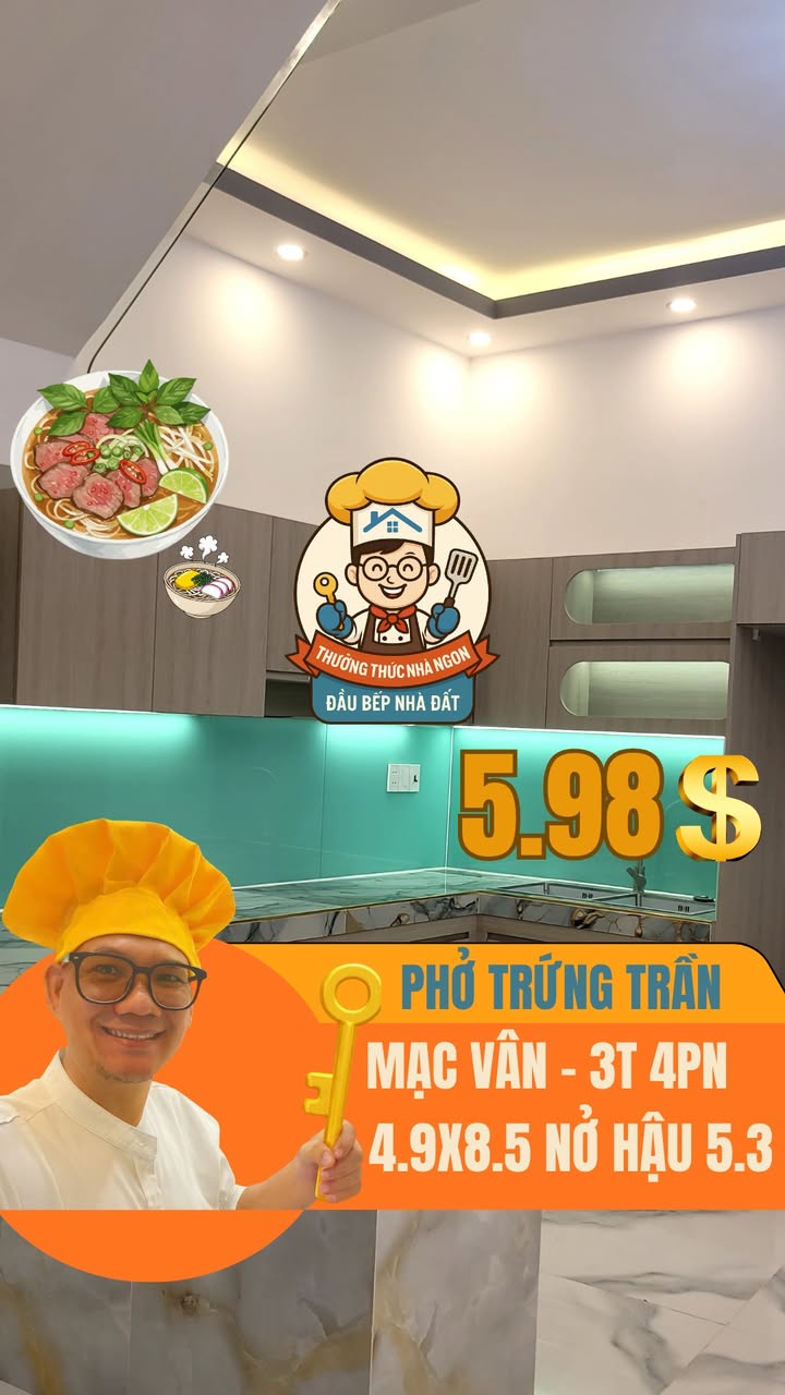 Nhà mới 3 tầng Mạc Vân, Quận 8 - 6.15 tỷ - Tiện nghi đầy đủ, an cư lý tưởng!