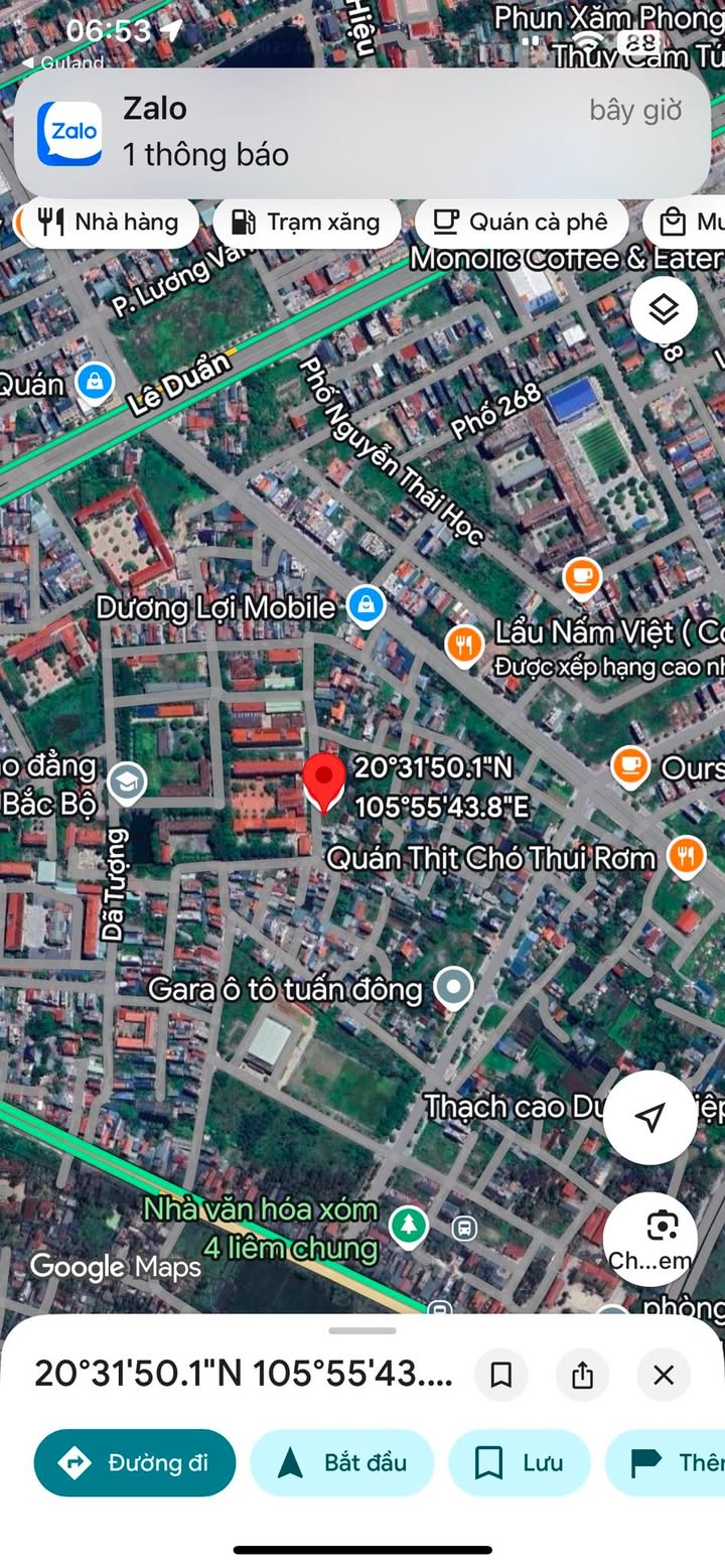 Đất nền Liêm Chung 74m² giá 2.1 tỷ - Gần bệnh viện và trường học!