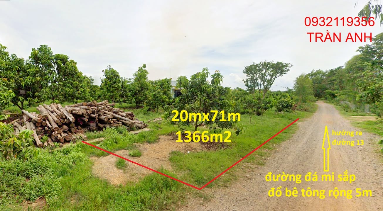 Lô đất vườn 1366m² xã Gia Canh Định Quán - Giá chỉ 900 triệu!