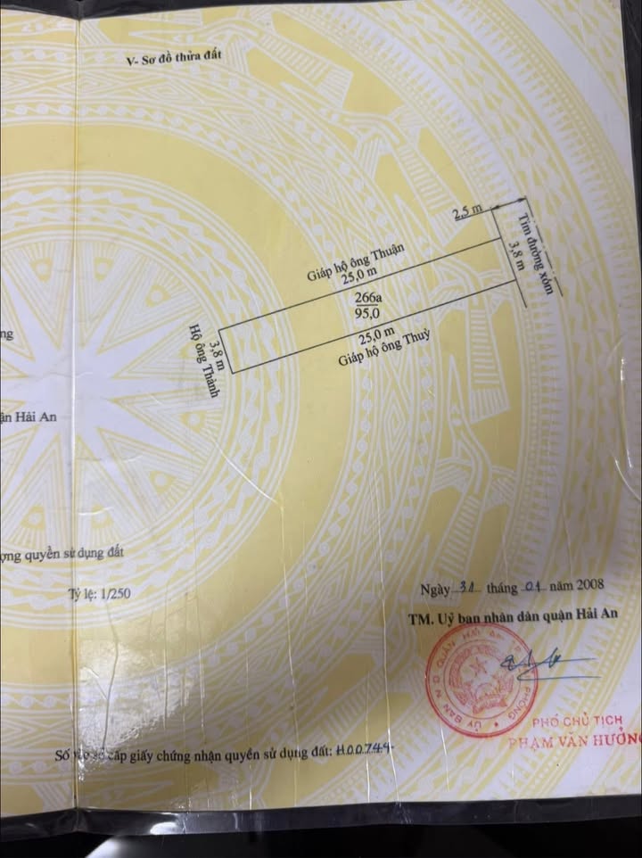 Đất nền 95m² tại ngõ Bùi Thị Từ Nhiên, Hải An - Đường thông thoáng, ô tô đỗ thoải mái!