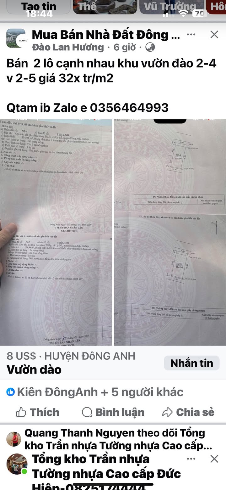 Đất nền đấu giá Du Ngoại, Mai Lâm 77m² giá chỉ 90 triệu - Cơ hội vàng đầu tư!