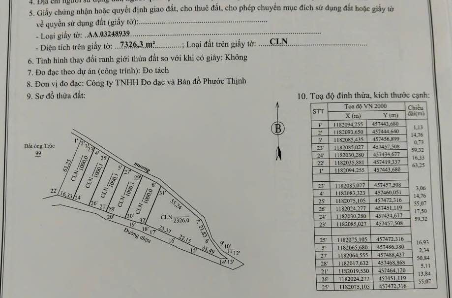Đất nền Bàu Lâm, Xuyên Mộc 1000m² giá 600 triệu - Sát đường vành đai!