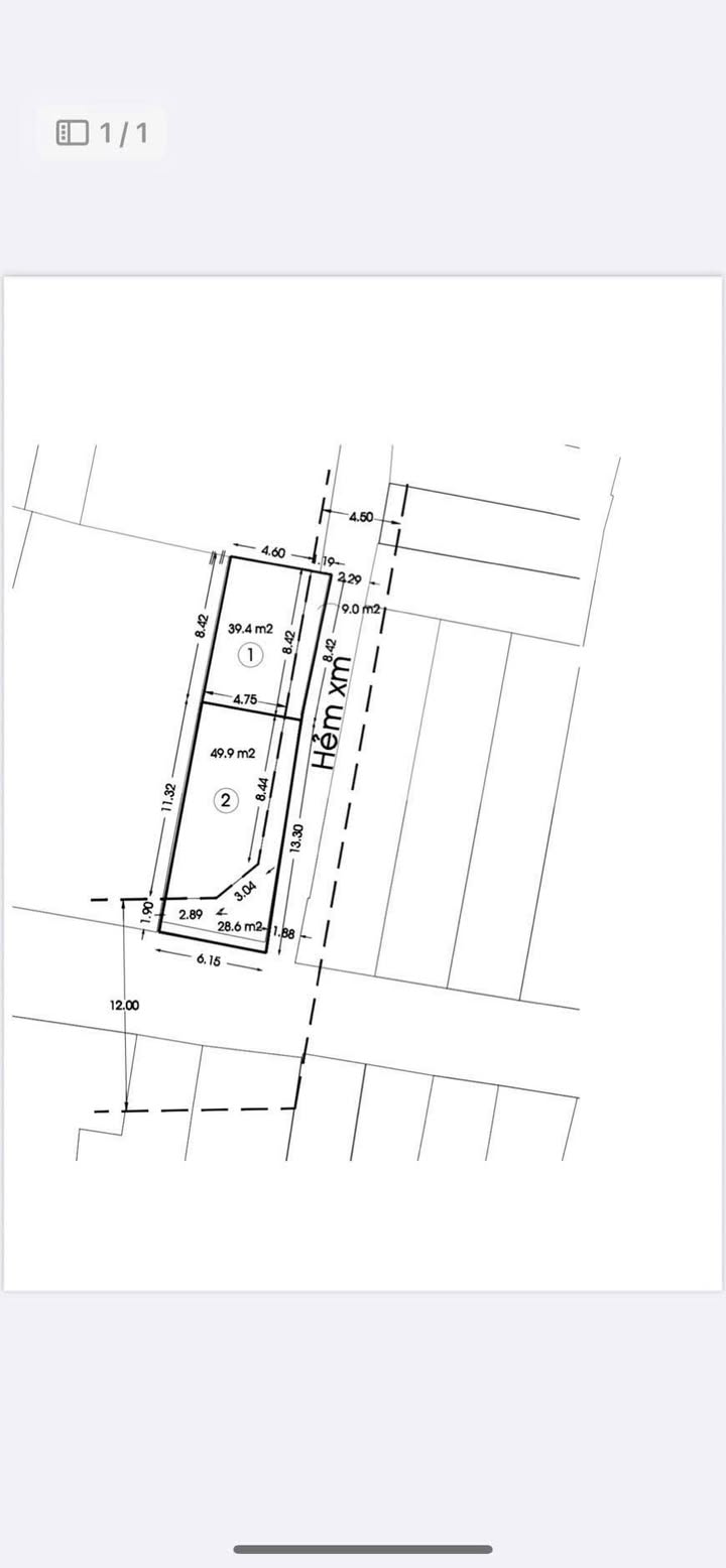Bán đất mặt tiền hẻm 535 Thống Nhất, Gò Vấp 50m² - Vị trí đắc địa, chính chủ!