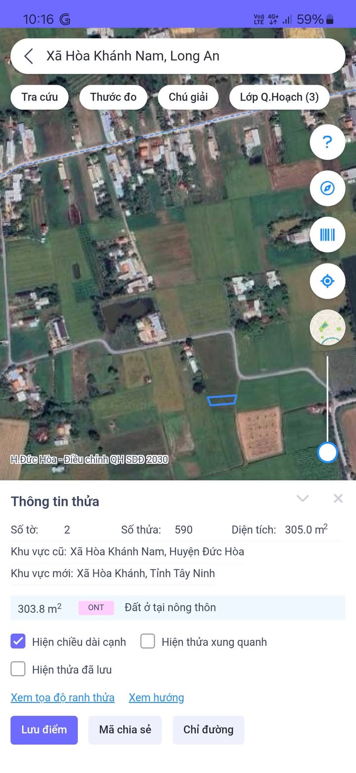 Đất nền Hòa Khánh Nam, Đức Hòa 150m² giá chỉ 650 triệu - Cơ hội đầu tư tuyệt vời!