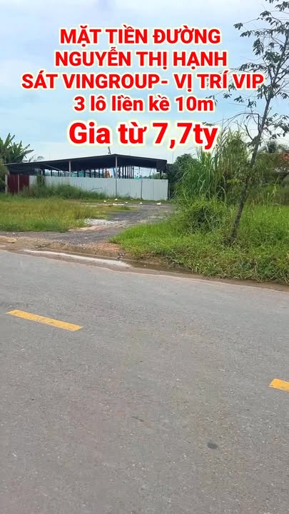 Đất liền kề mặt tiền đường Nguyễn Thị Hạnh, Long An - Giá từ 7,7 tỷ - Cơ hội đầu tư sinh lời!