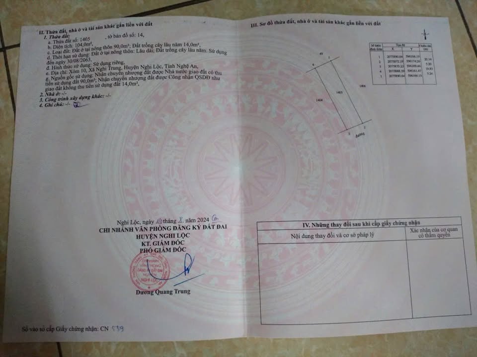 Đất nền Nghi Trung 104m² giá 600 triệu - Cơ hội đầu tư hấp dẫn!