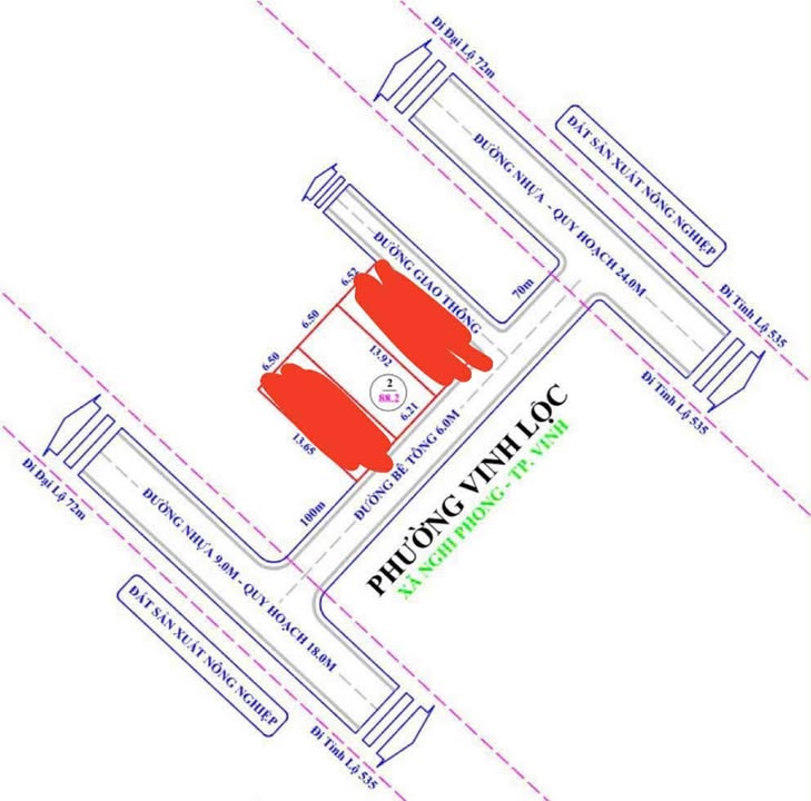 Lô đất Nghi Phong 88.2m² giá 1 tỷ - Tiềm năng đầu tư vượt trội!