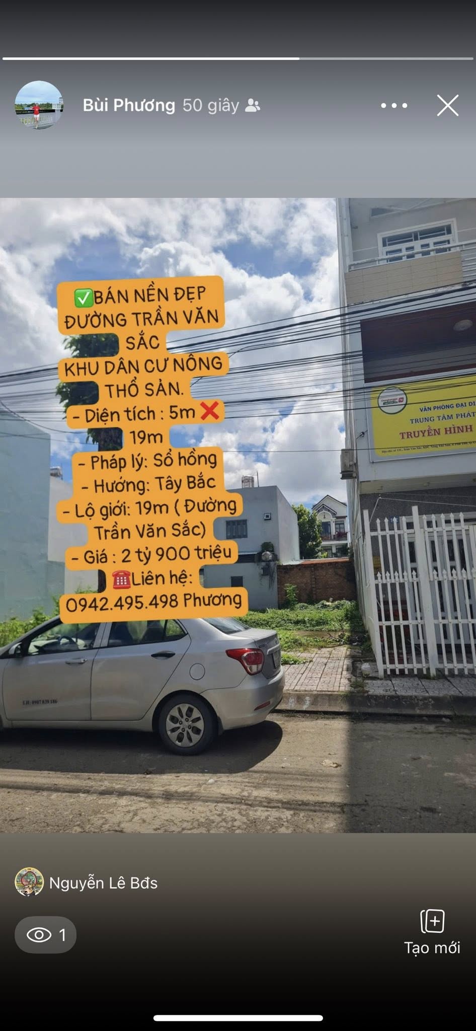 Đất nền Phú Thứ, Cái Răng 95m² giá 2.9 tỷ - Sổ hồng chính chủ, hướng Tây Bắc!