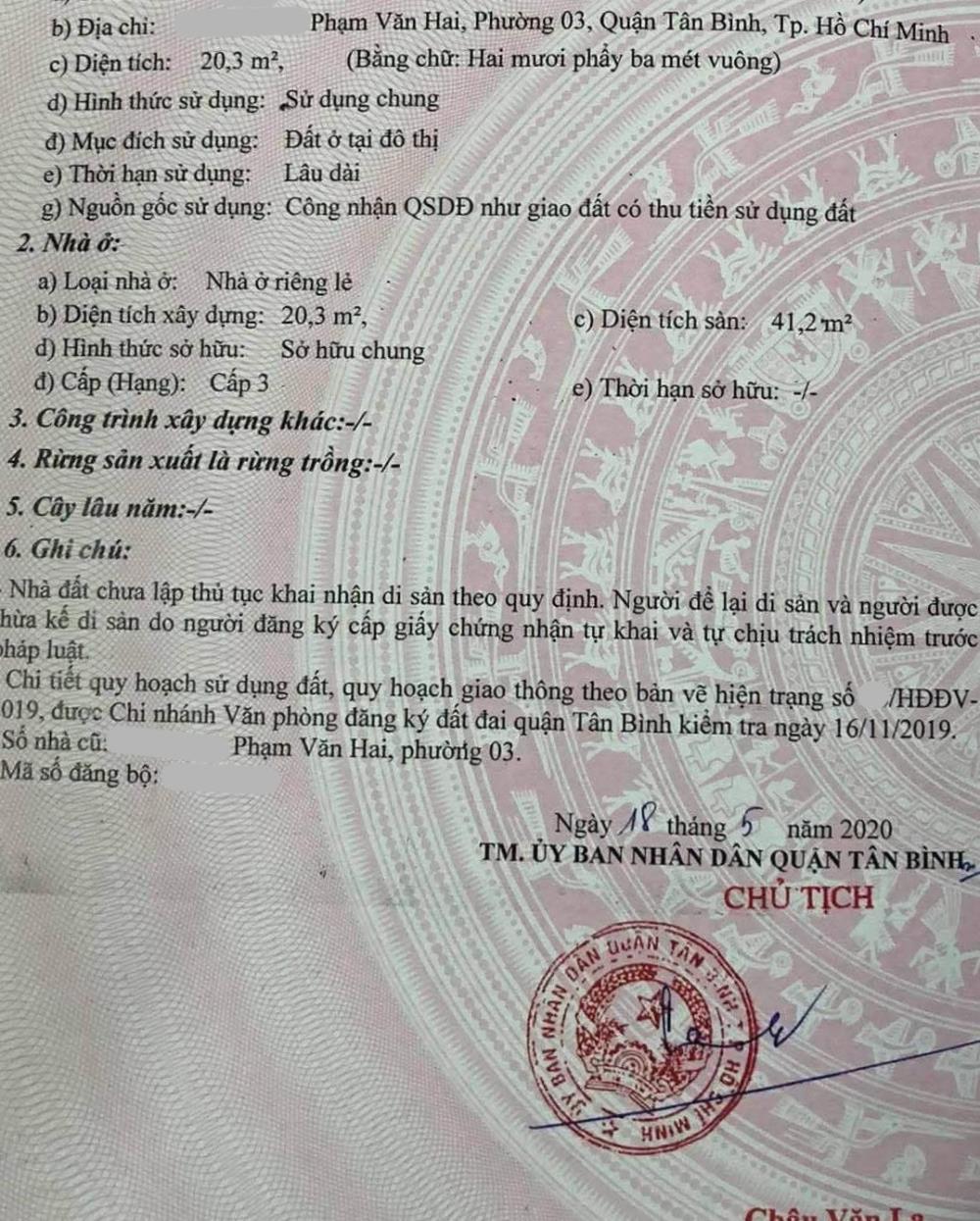 Nhà phố Tân Bình 21m² giá 2.7 tỷ - Gần chợ Phạm Văn Hai, sổ hồng chính chủ!