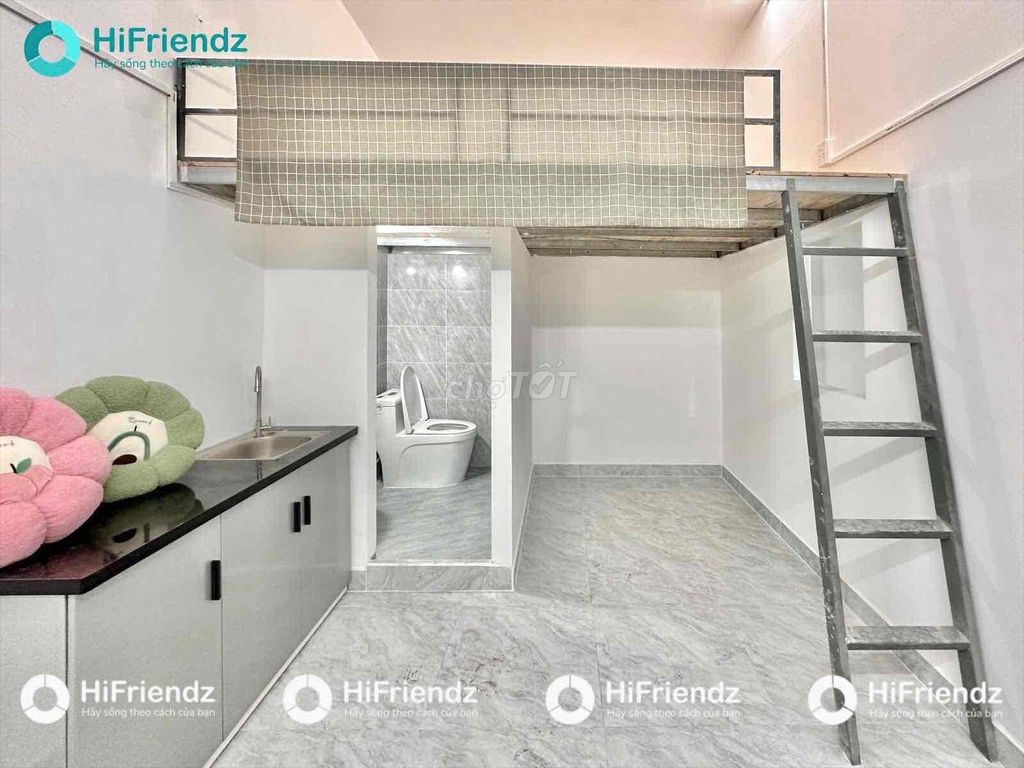 Phòng mới gác cao 25m² giá 3.2 triệu - Đi bộ qua ĐH Công Thương!