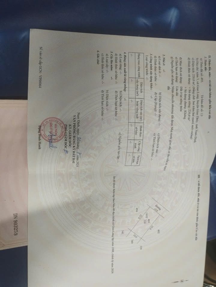 Đất nền Giao Long 220m² giá 2.599 tỷ - Cơ hội đầu tư hấp dẫn!