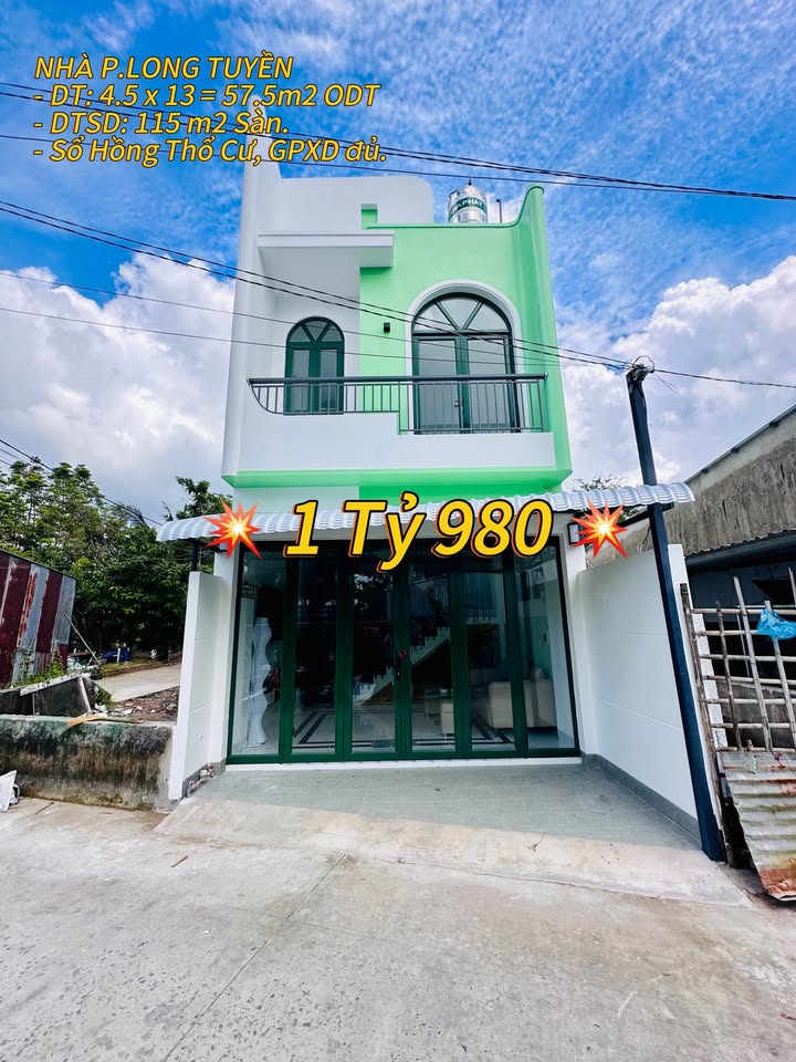 Nhà trệt lầu đẹp tại Rạch Miễu Ông, Bình Thủy, 58m² giá 1.98 tỷ - Tặng full nội thất cao cấp!