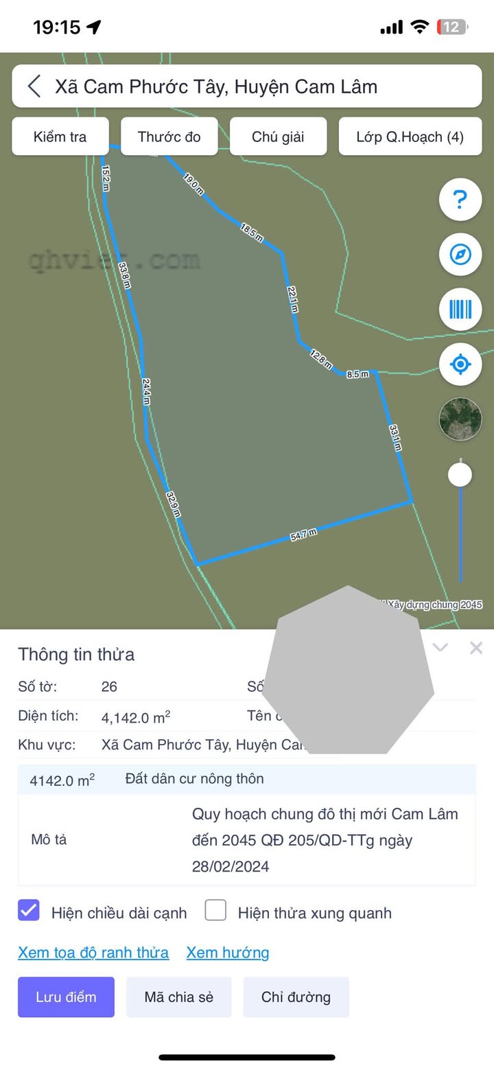 Đất nền Cam Phước Tây 4000m² giá chỉ 1 tỷ - Cơ hội đầu tư tuyệt vời!