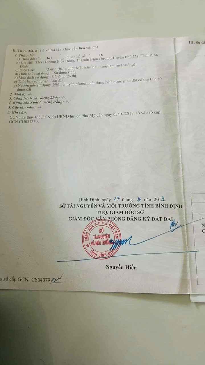 Đất nền 125m² tại thôn Dương Liễu Đông, Bình Dương - Cơ hội đầu tư hấp dẫn chỉ 1.22 tỷ!