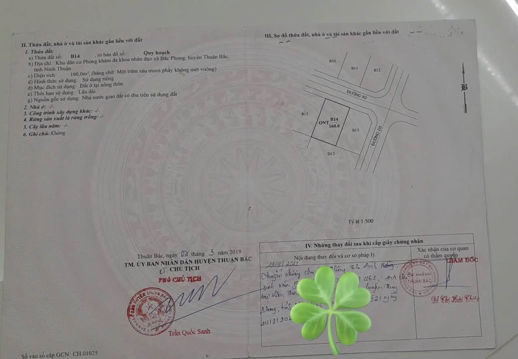 Đất thổ cư Bắc Phong, Thuận Bắc, Ninh Thuận 160m² giá 550 triệu - Đầu tư sinh lời ngay!