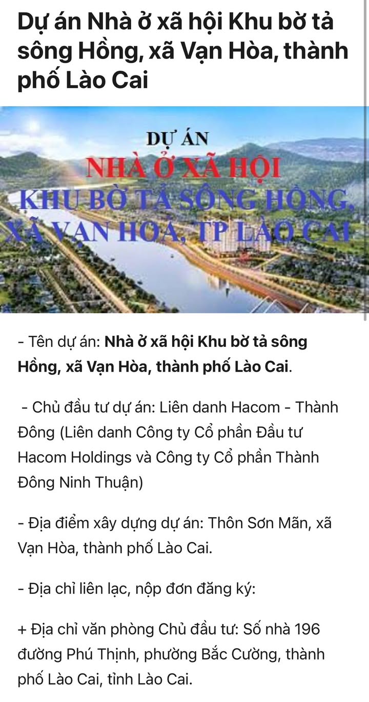 Căn hộ chung cư Vạn Hoà Lào Cai 66,47m² - Cần chuyển nhượng gấp!