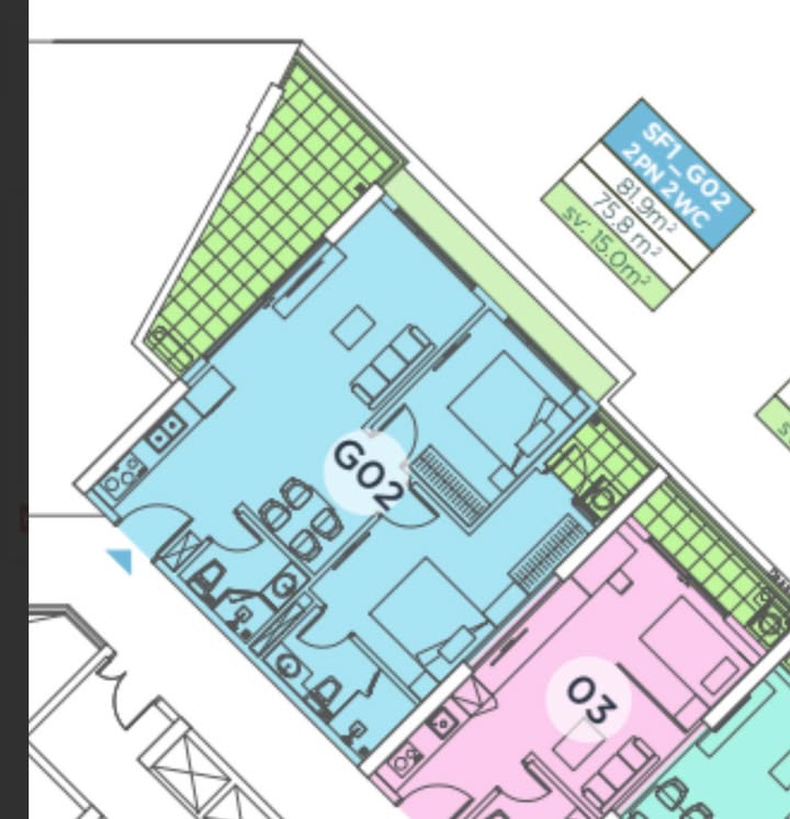 Căn hộ 2PN Sky Forest Xuân Quan 75m² giá 5.XX tỷ - Sân vườn riêng view biệt thự đảo!