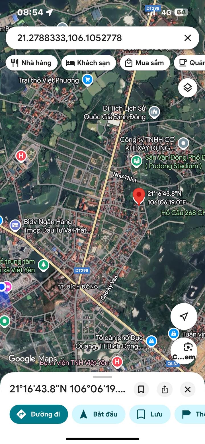 Đất nền Bích Động 121m² giá 1.8 tỷ - Pháp lý rõ ràng, gần trung tâm!