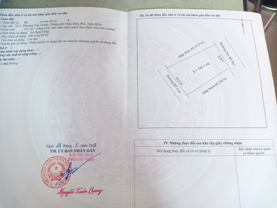 Bán nhà ngay trung tâm TP. Điện Biên Phủ 155m² giá chỉ 3 tỷ - Sổ đỏ chính chủ!