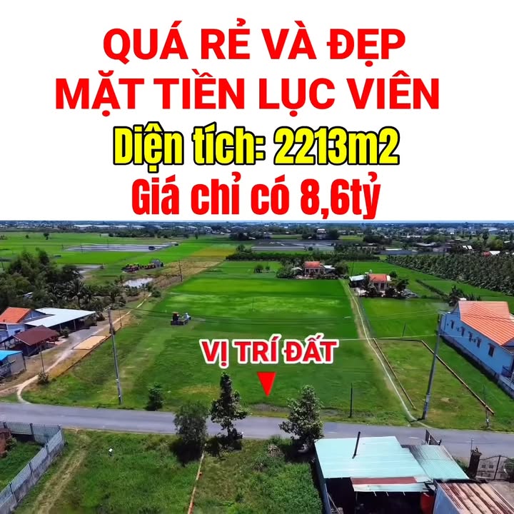 Đất mặt tiền Lục Viên, Mỹ Hạnh Bắc, 2213m² giá 8.6 tỷ - Đầu tư sinh lời ngay!