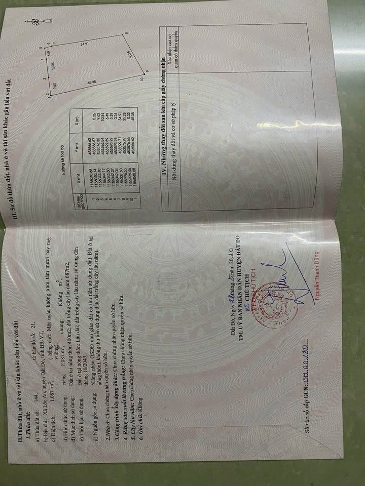 Đất nền Lộc An Bà Rịa - Vũng Tàu 1000m² giá 12 tỷ - Đầu tư sinh lời lý tưởng!