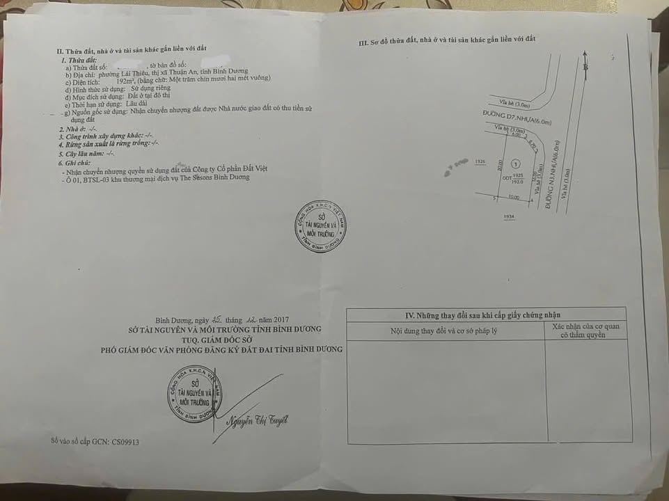 Đất góc cực đẹp tại khu The Seasons Bình Dương 200m² - Pháp lý chuẩn, đầu tư sinh lời!