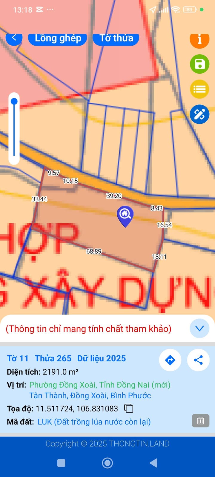 Đất nền 2,1 sào tại Tân Thành - Đồng Xoài, giá 1.07 tỷ - Cơ hội đầu tư lý tưởng!