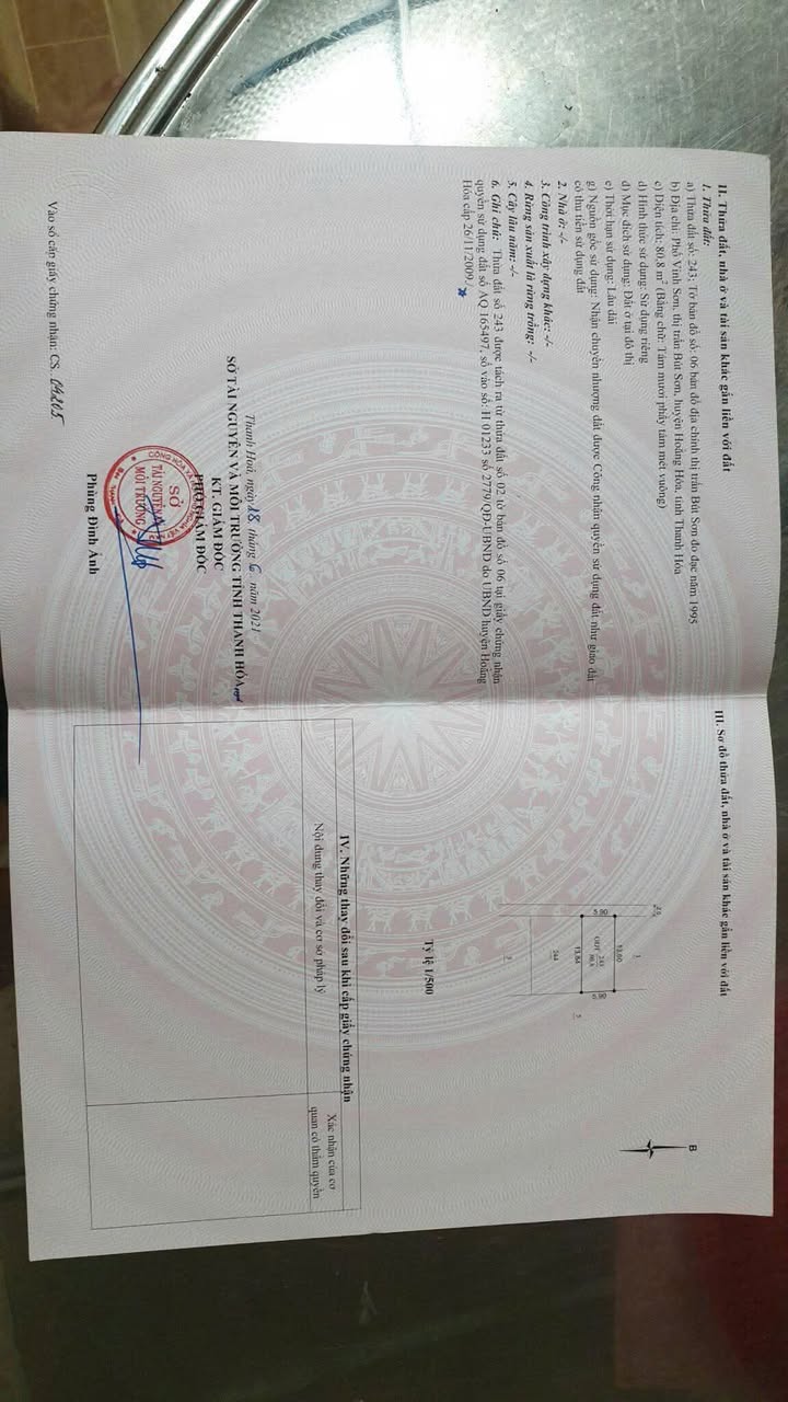 Bán đất Bút Sơn, Hoằng Hóa 80.8m² giá chỉ 900 triệu - Vị trí đắc địa cách trục chính 30m!