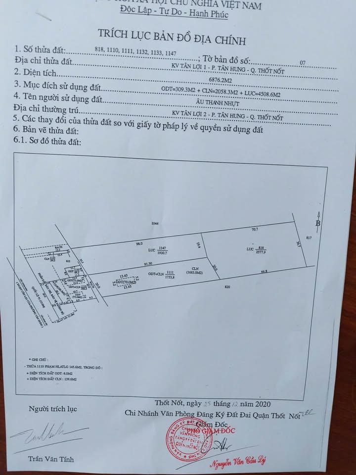 Bán đất mặt tiền Quốc lộ 91, Tân Hưng, Thốt Nốt 6976.2m² giá 17 tỷ - Cơ hội đầu tư tuyệt vời!