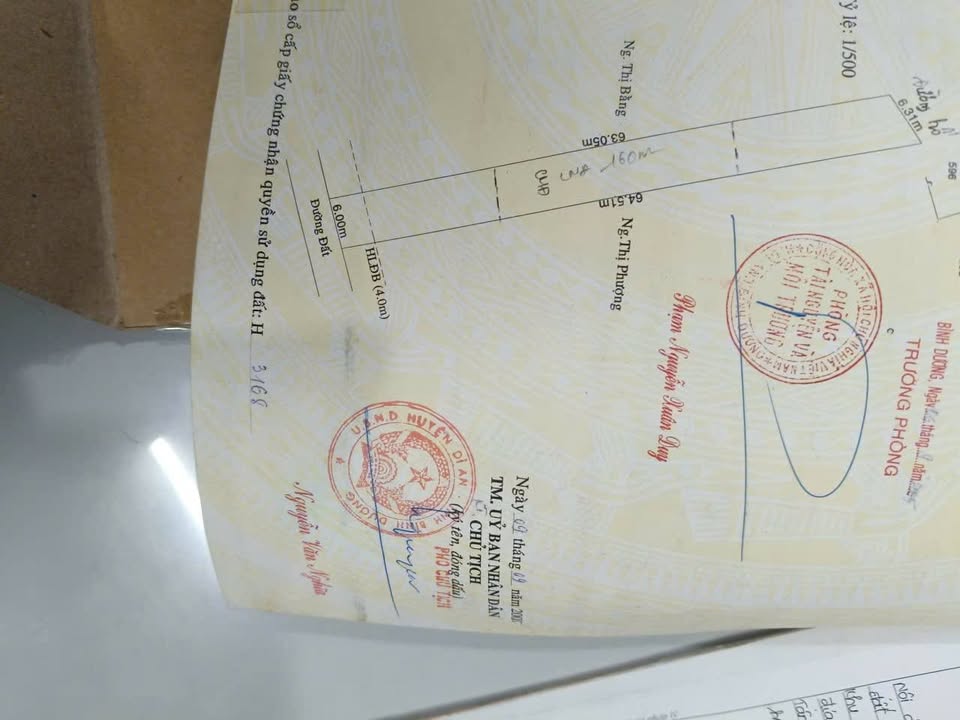 Đất thổ cư 381m² tại khu phố Tân Phước, Dĩ An - Giá 5.7 tỷ, vị trí thuận lợi!