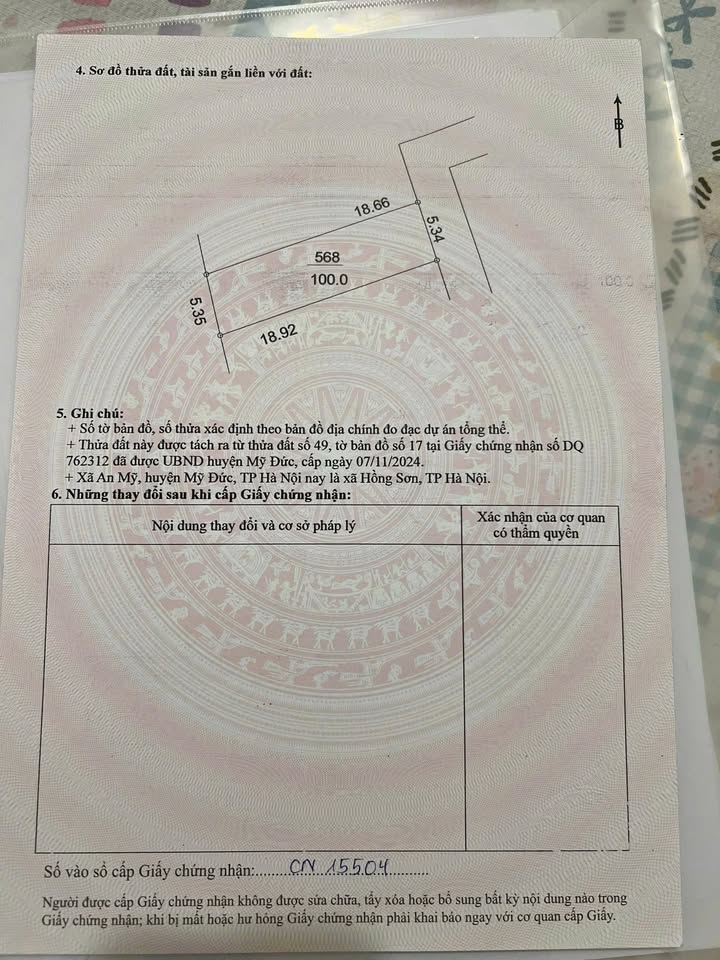 Đất nền An Mỹ, Mỹ Đức 100m² giá 1.1 tỷ - Cơ hội đầu tư hiếm có!